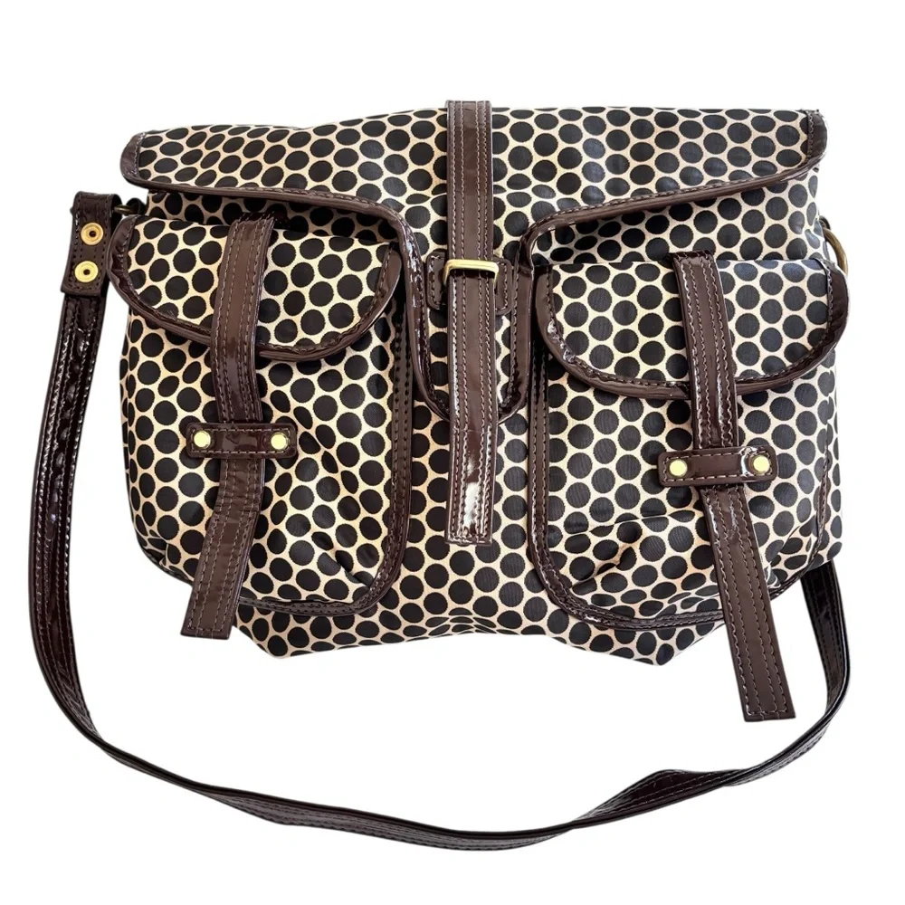 Mia Bossi Reese Messenger Diaper Bag Convertible Tote Shoulder Stroller